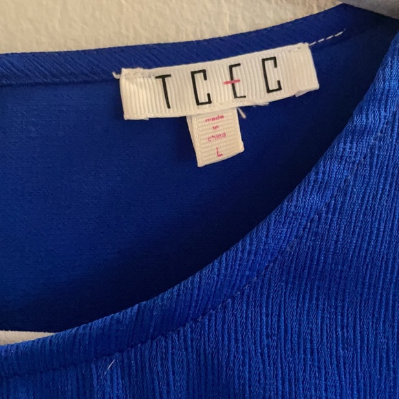 Blue Ruffle Bead Detail Dress - Picture 3 of 5